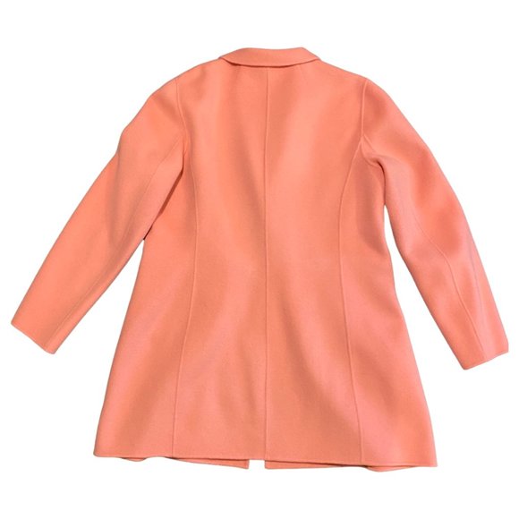 💕sold💕TALBOTS Coat Women's Jacket Salmon Pink Wool Blend Pea Coat Size 14 - Picture 3 of 7